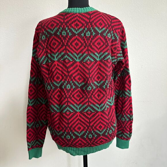 33 Degrees Ugly Christmas Sweater Mens Small Knit Pullover Santa Clause Beer - Picture 4 of 9